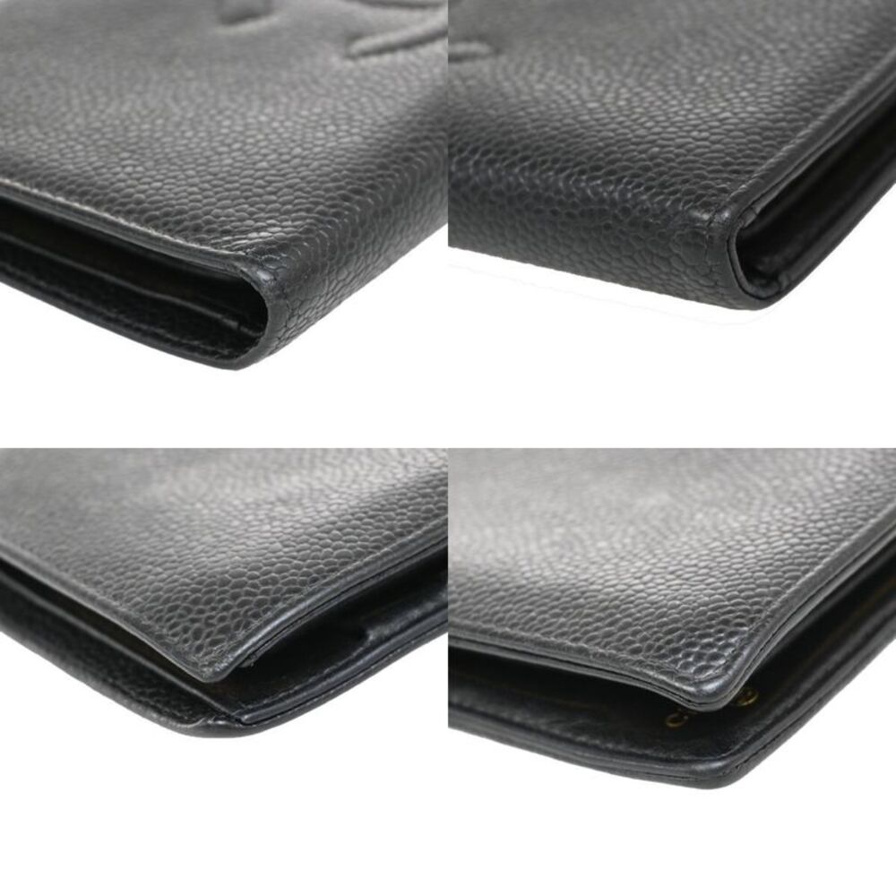 Chanel Coco Mark Black Leather Wallet  (Pre-Owned) - Picture 5 of 13